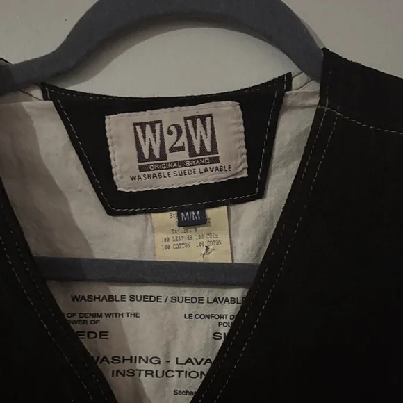 Vintage Skotts Suede Leather Vest – Western Cowboy Style (New) - Picture 3 of 11